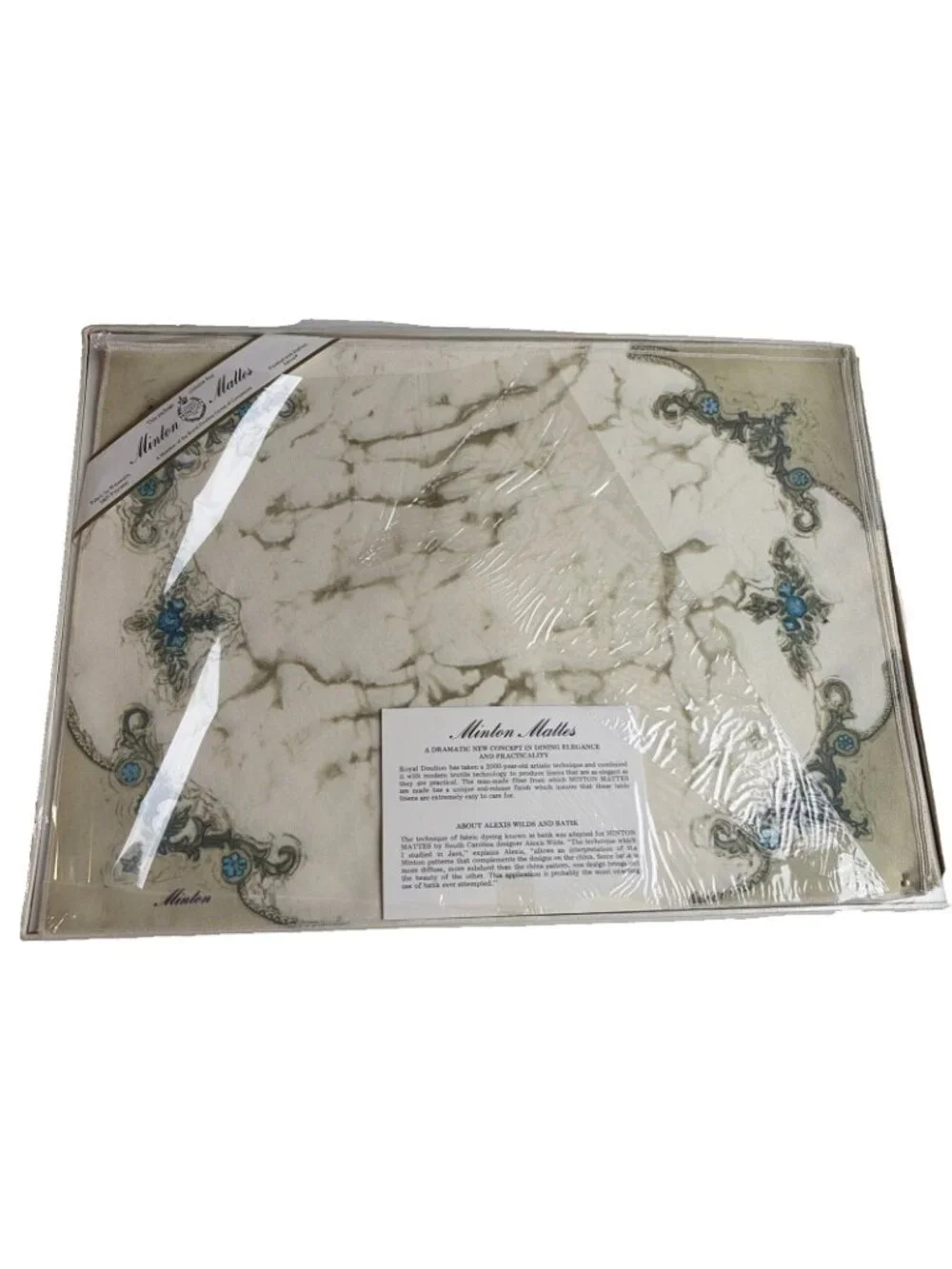 VTG Royal Doulton Minton Mattes Placemats Batik Grasmere Alexis Wilds Set Of 4